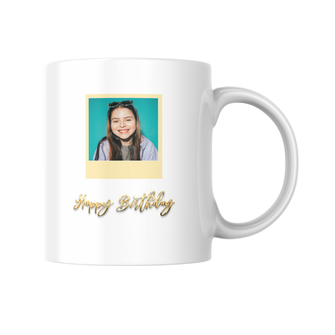 Happy Birthday Mug with Photo