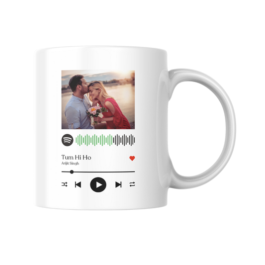 Personalized Spotify Coffee Mug with Photo