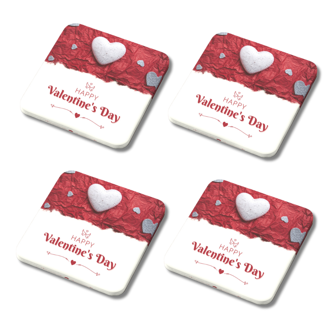 Happy Valentine's Day Coasters (Pack of 4)