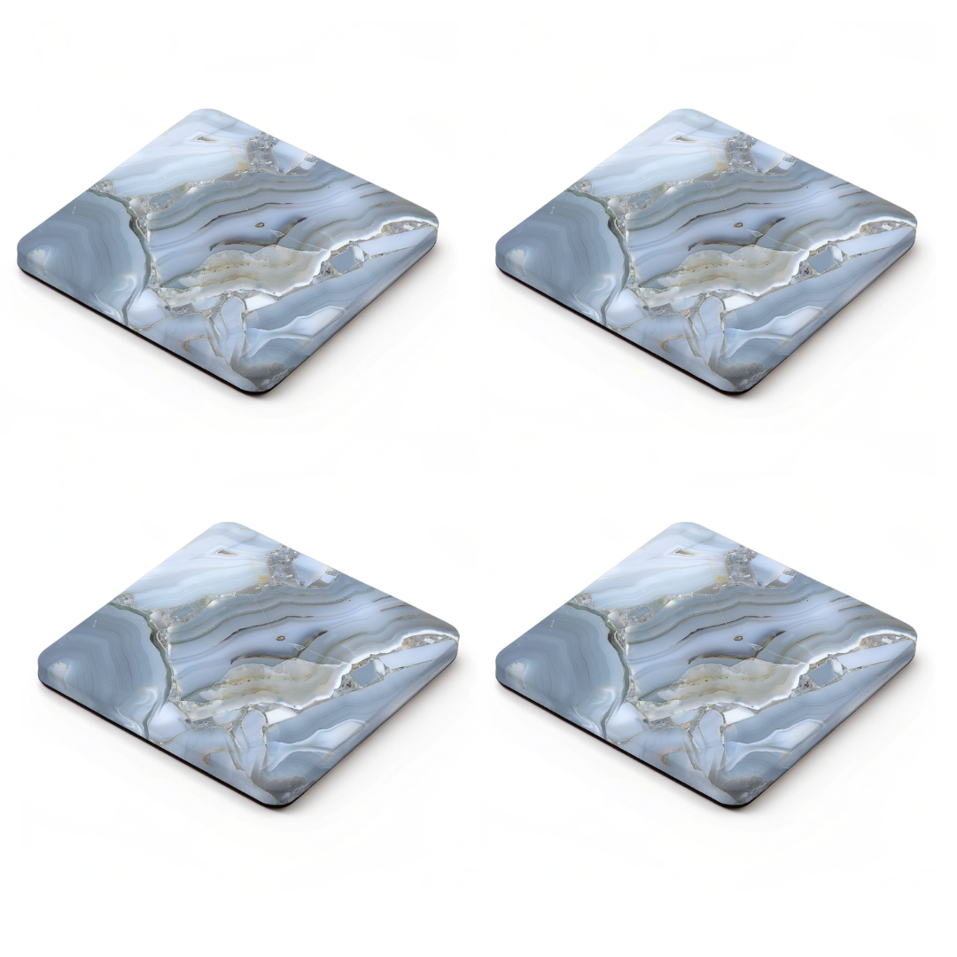 Marble Design Square Coaster (Pack of 4)