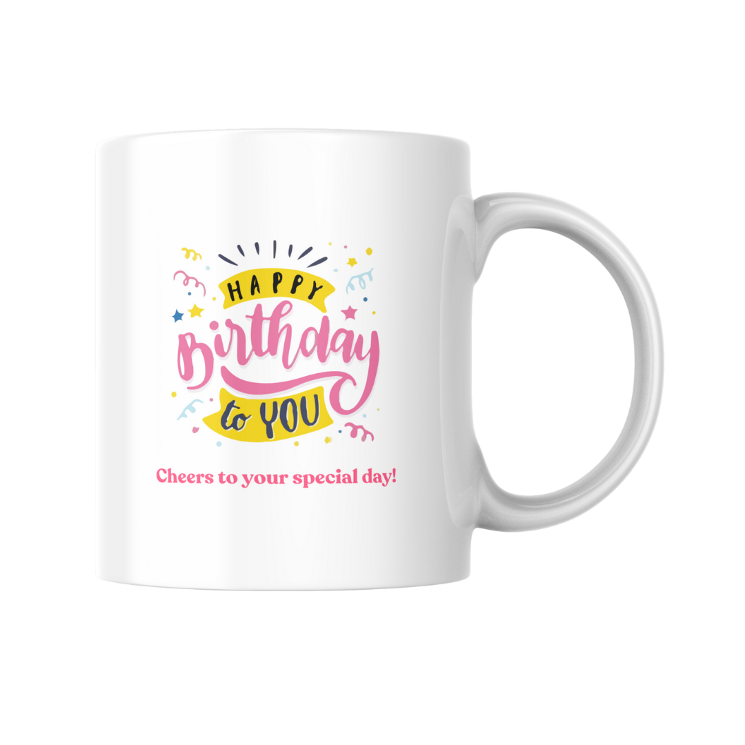 happy birthday coffee mug