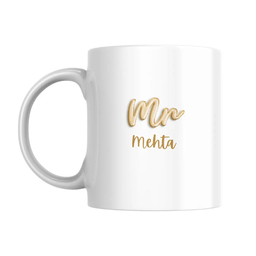 Mr and Mrs Personalized Coffee Mugs (Set of 2) - Exprintify