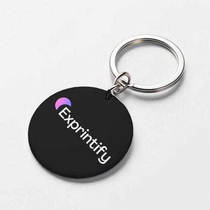 Custom Keychain Round Shaped with Brand Logo